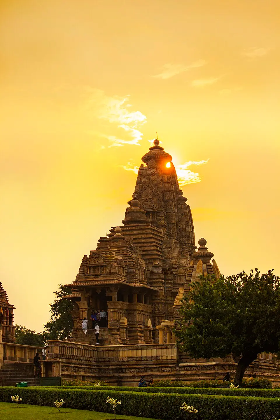 The Kandariya Mahadeva, Khajuraho: The greatest survivor of the Chandella temples, the Nagara style at its most elaborate.