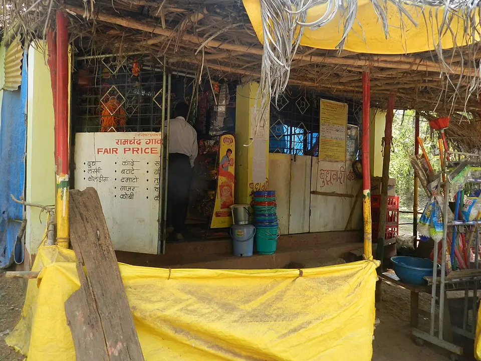 A fair price shop in a village