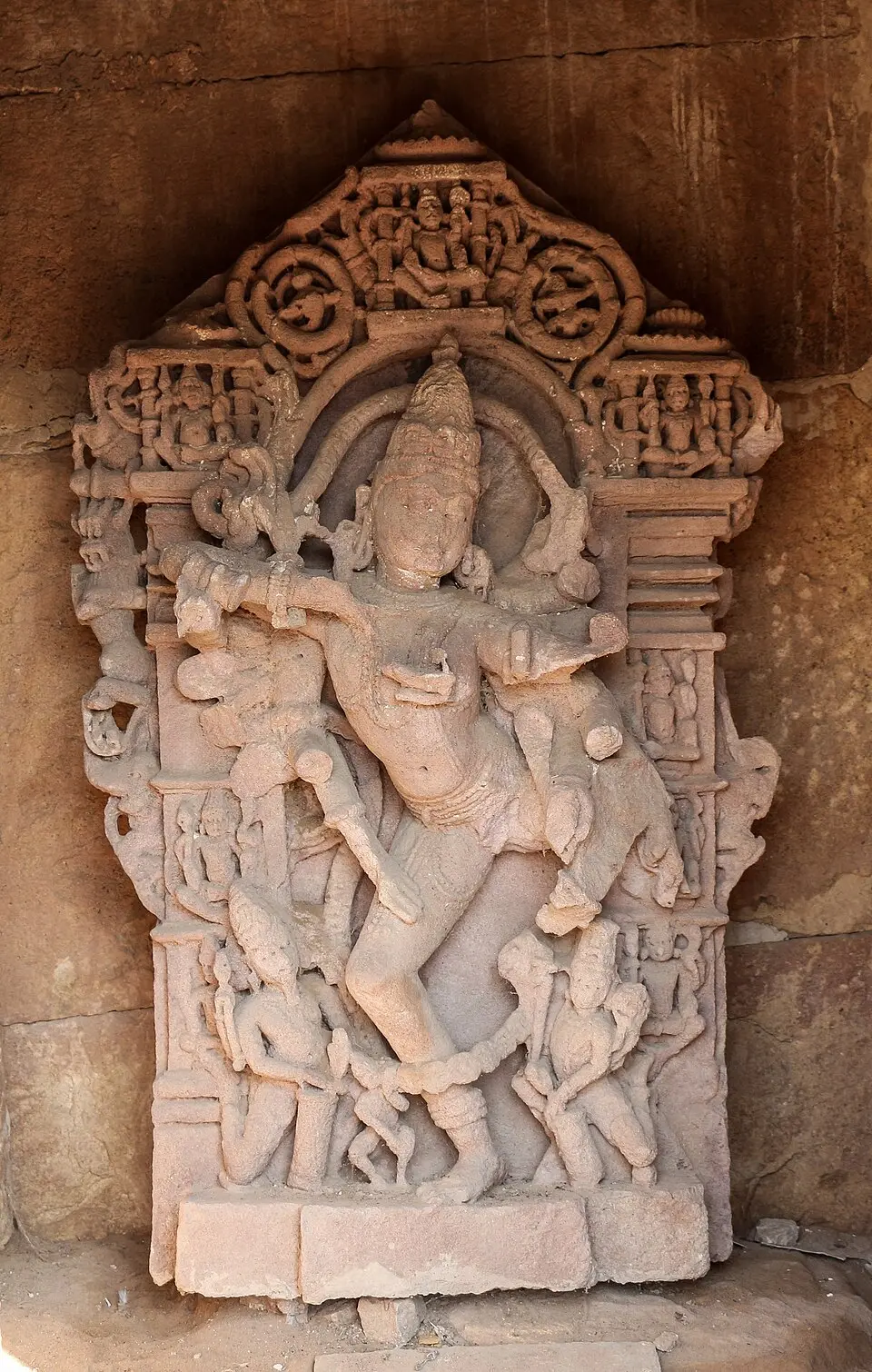 The Sun temple, Modhera: Built under the Solanki Bhima I, about 1026.