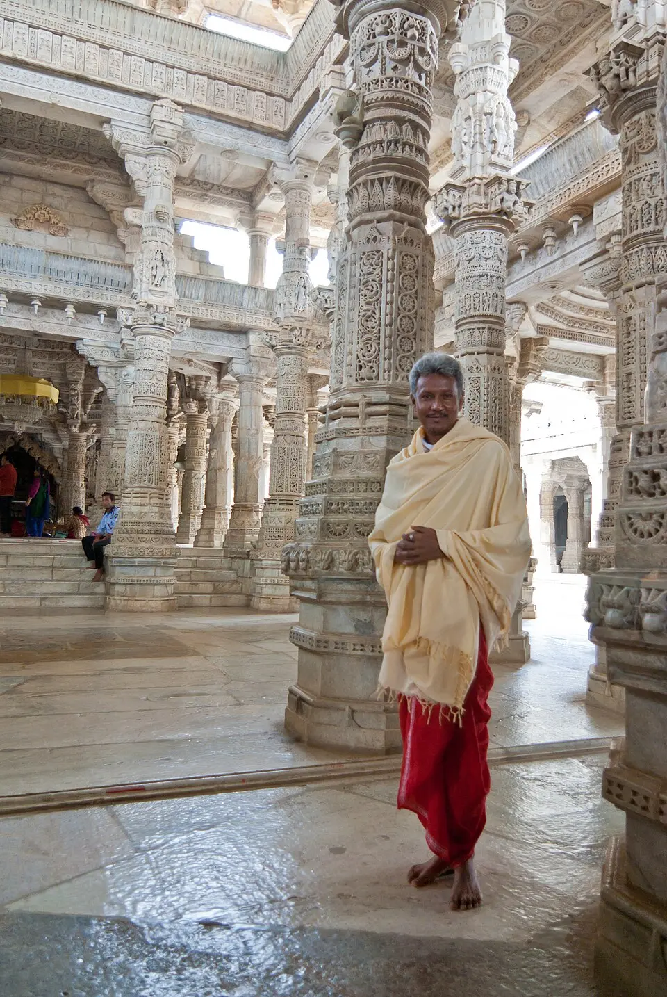 The columns of Ranakpur: Built in 1446 by the merchant Dharna Shah: 1,444 carved marble columns, each different.