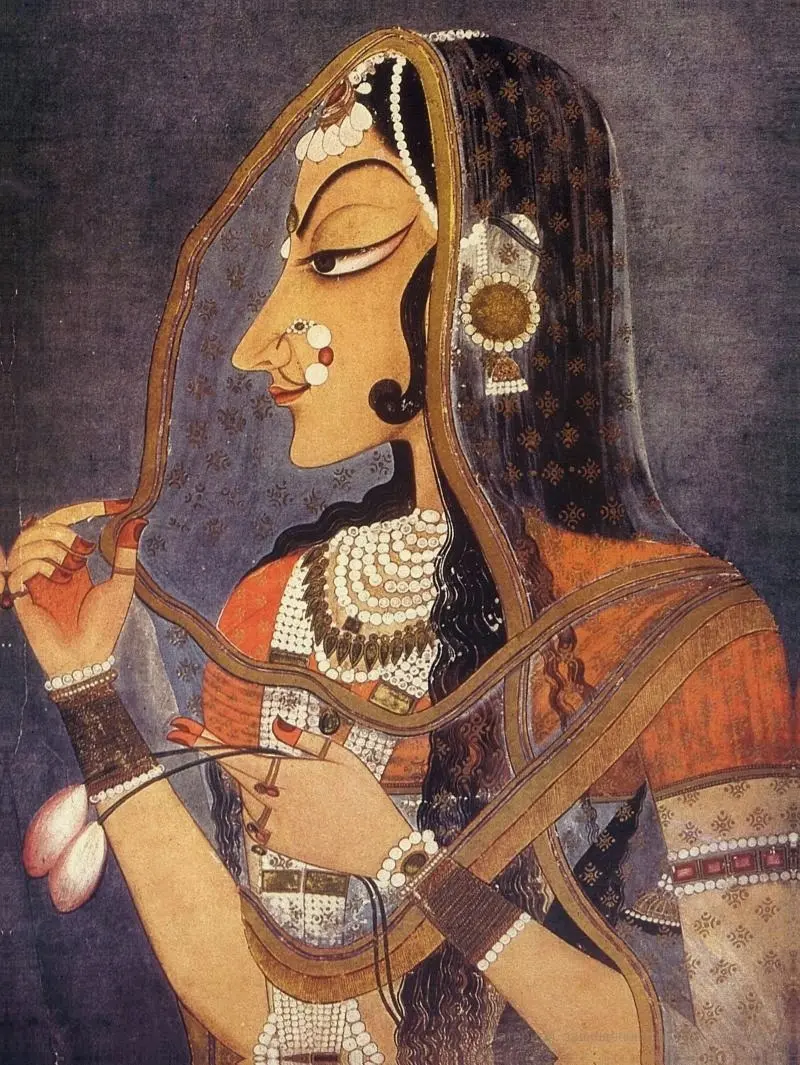 Bani Thani painting from Kishangarh