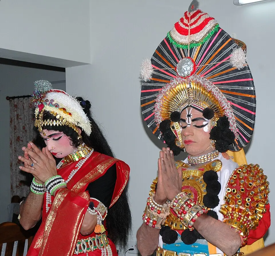 Yakshagana performer in costume