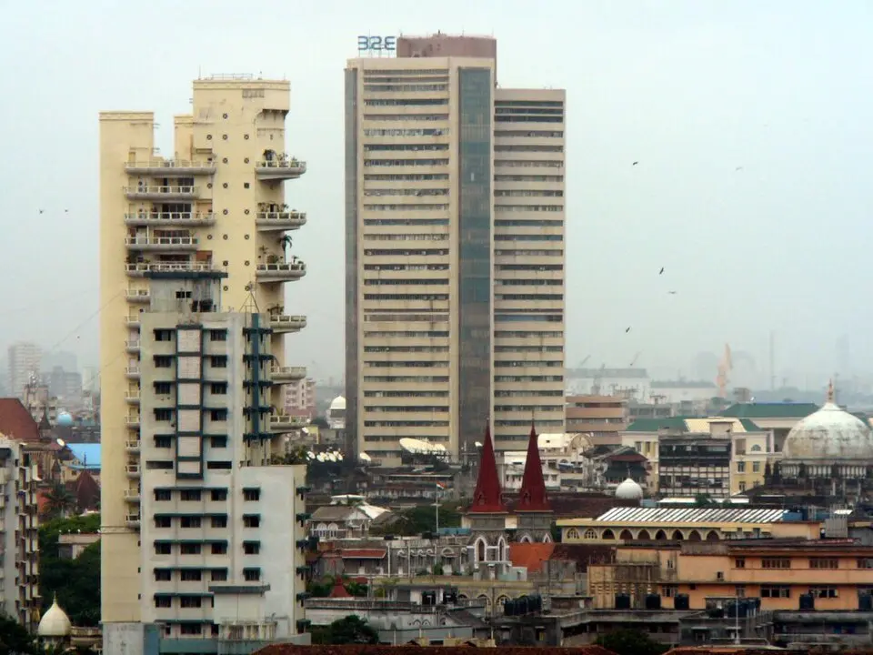 Bombay Stock Exchange building in Mumbai