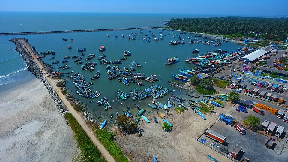 Puthiyappa fishing harbour in Kozhikode, Kerala