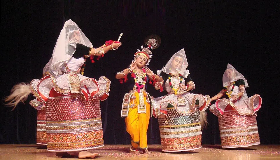 Rasa Lila performed in the Manipuri dance style