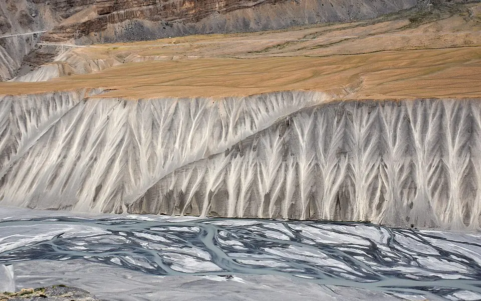 Cold desert landscape in the Spiti valley