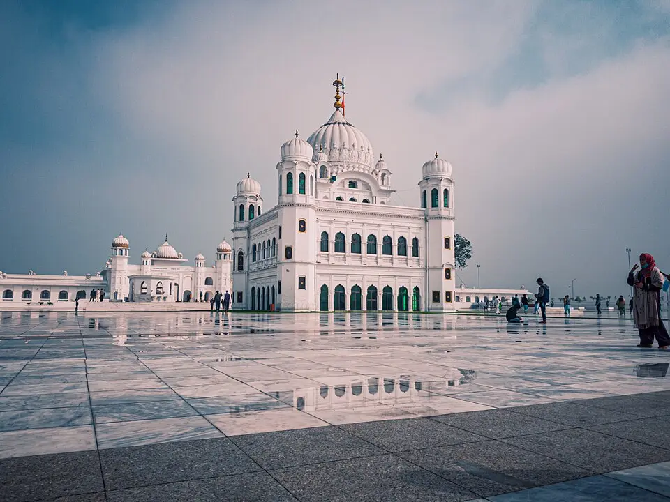 Kartarpur: The gurdwara at Kartarpur on the Ravi, where Guru Nanak settled, farmed and taught in his last years.