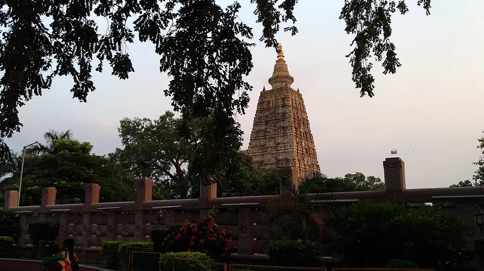 The Mahabodhi temple, Bodh Gaya: The Buddha attained enlightenment at Bodh Gaya, under the Bodhi tree.