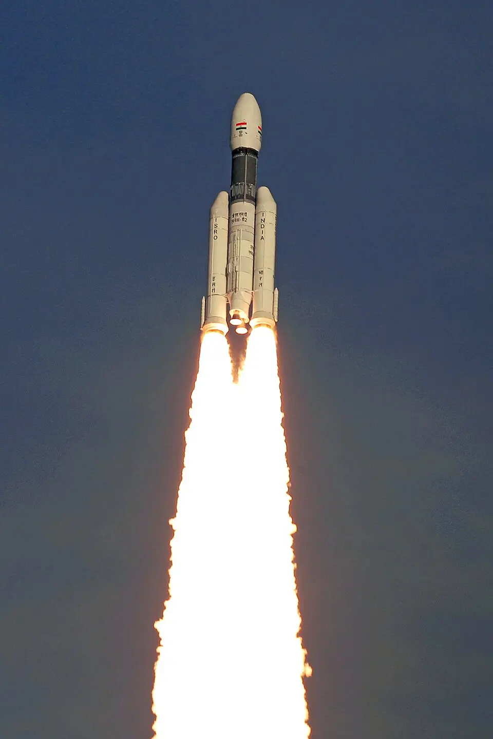GSLV Mk III, now LVM3, lifting off with GSAT-29