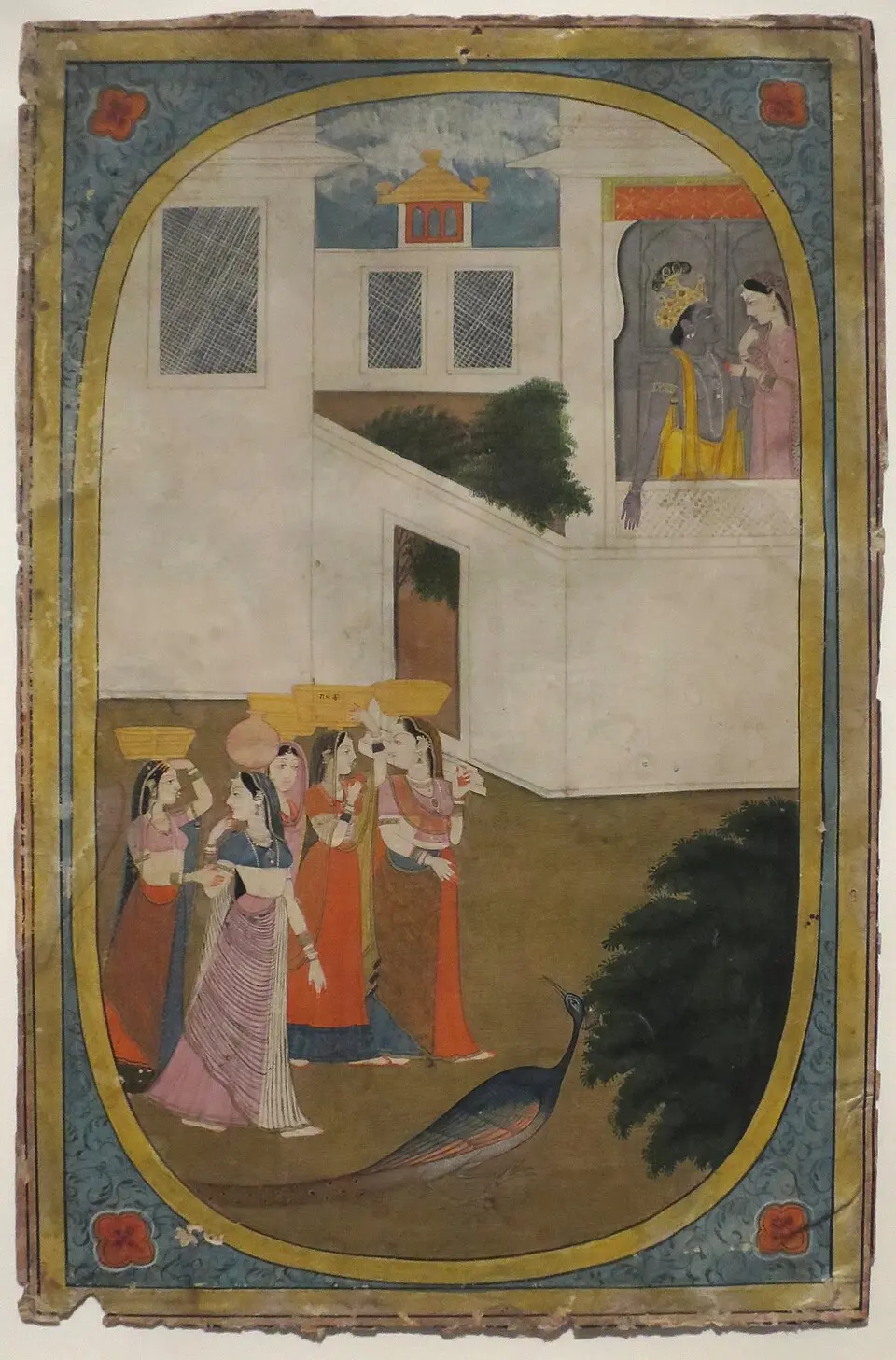 Kangra painting of Krishna and Radha