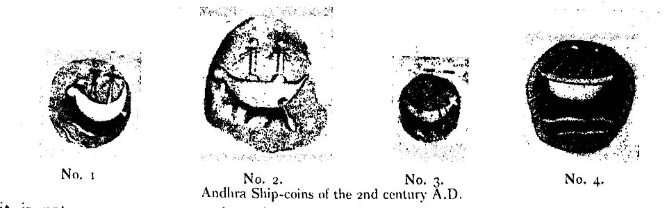 Ship coins: Yajnashri Satakarni's coins, with a ship, suggest continued maritime trade connections.