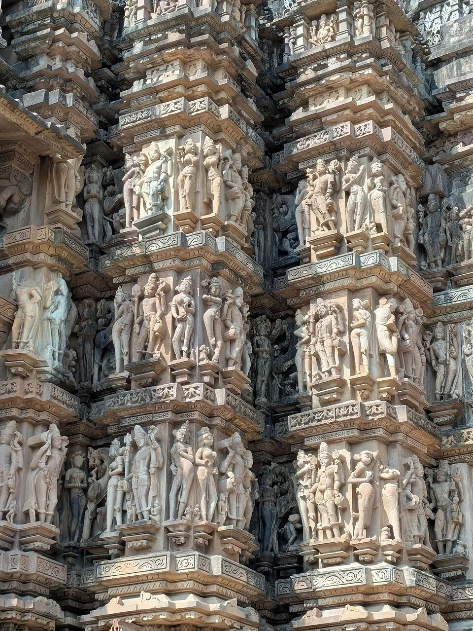 Sculpture on the wall of the Kandariya Mahadeva temple, Khajuraho