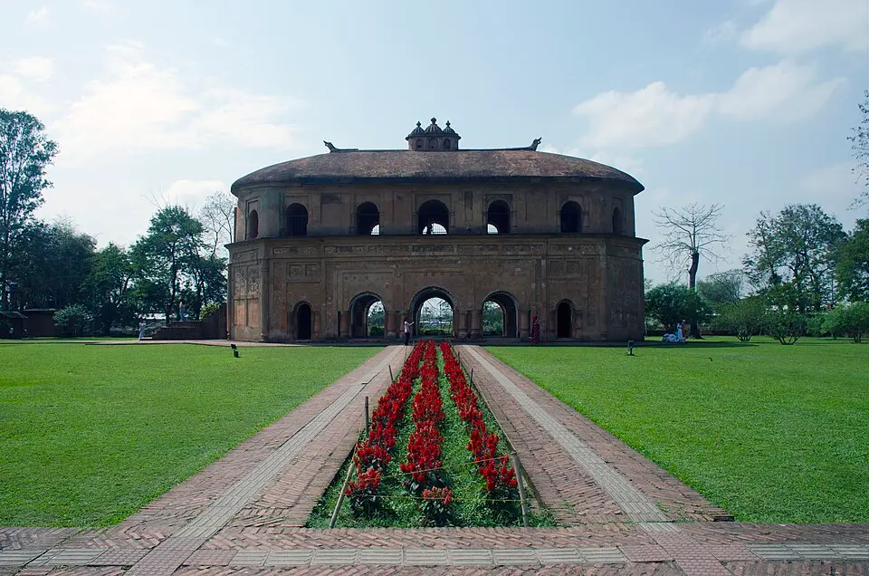 Rang Ghar, Sivasagar: A pavilion at Rangpur, the Ahom capital to which Rudra Singha moved the court.