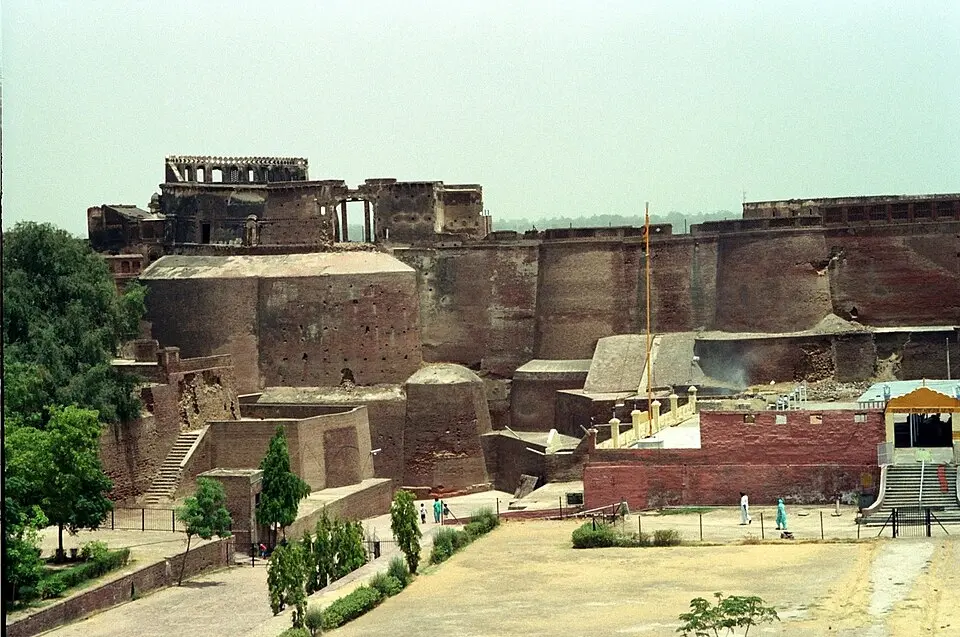 Bathinda fort: The brick walls and towers of the fort at Bathinda, the Tabarhind that Ghor took in 1191.