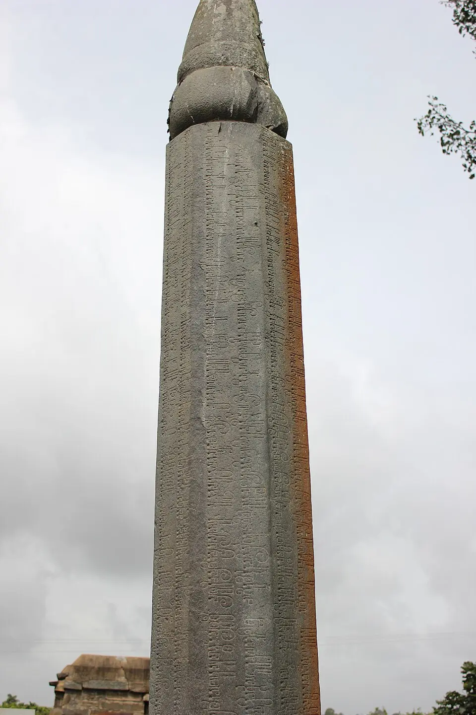 The Talagunda pillar inscription: It tells the Kadamba founding story of Mayurasharman, and belongs to Kakusthavarman's reign.