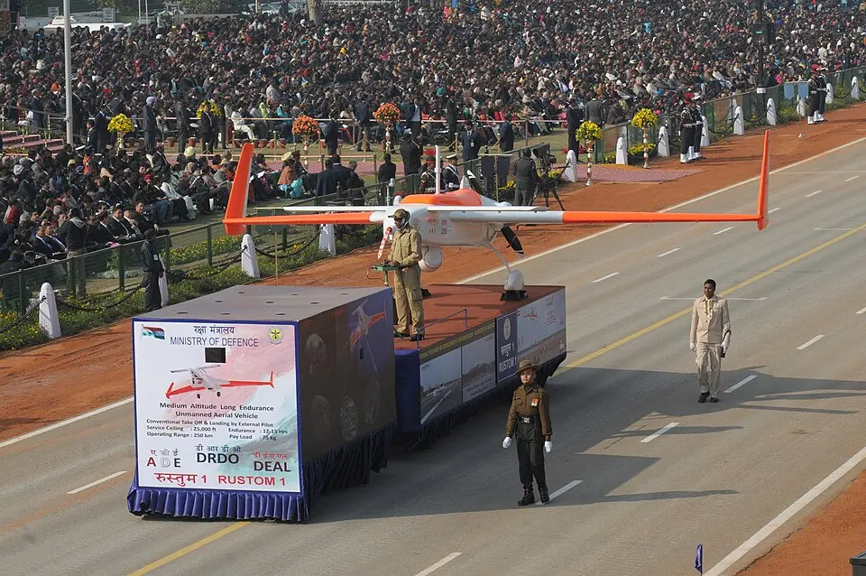 DRDO Rustom-1 drone at the Republic Day parade