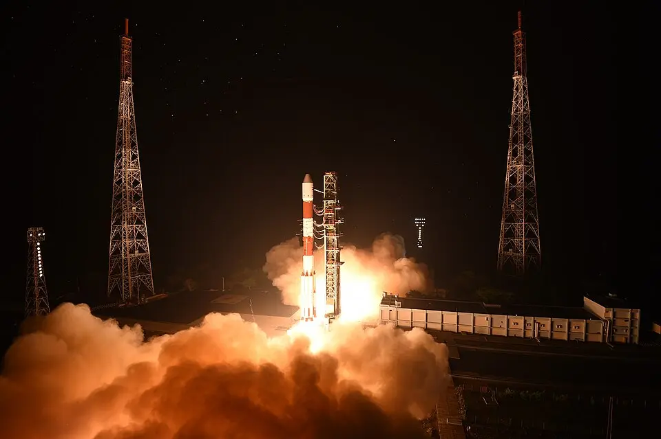 PSLV-C52 lifting off from Sriharikota