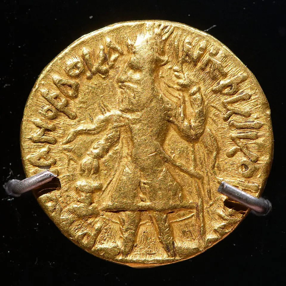 A gold stater of Kanishka I: Kushana coins are a masterclass in religious pluralism.