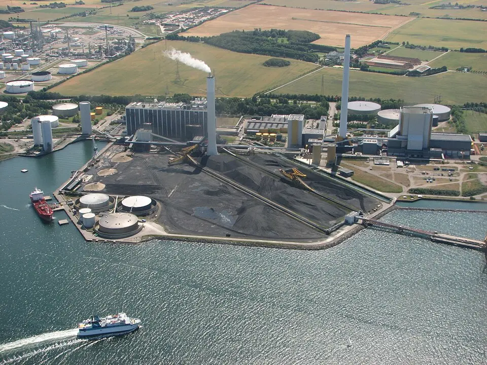 Asnæs power station at Kalundborg in Denmark