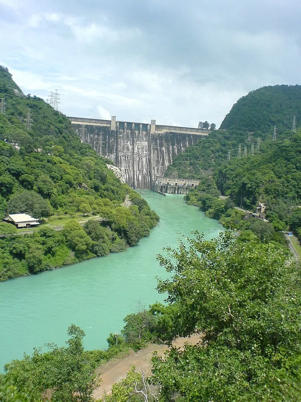 Bhakra Dam on the Sutlej