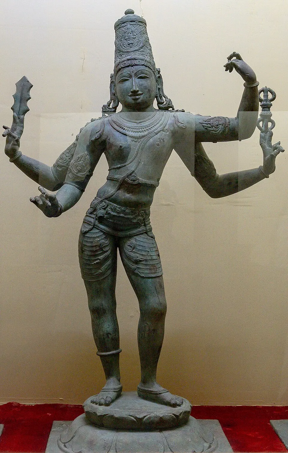 Murugan, in a later Chola bronze: Murugan, the god of the hill, of youth, war and beauty, was later identified with Skanda or Karthikeya.